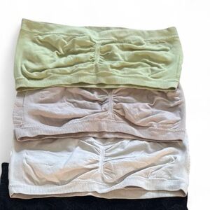 dELiA*s Bandeau Set - Light Green, Gray, White